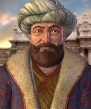 Mehmed II im 3D-Diplomatiebildschirm