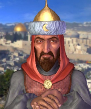 Saladin im 3D-Diplomatiebildschirm