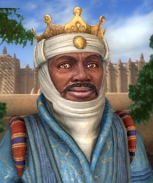 Mansa Musa im 3D-Diplomatiebildschirm